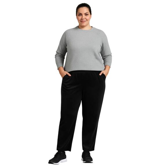 Lands’ End Women’s XL 18 Black Pull-On Pants – Straight Leg - Picture 1 of 5